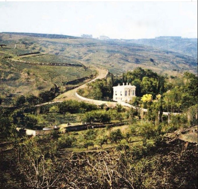 1910'larda Beşiktaş Ihlamur Kasrı. Yukarılar hep Topağacı, Nişantaşı, Şişli, Mecidiyeköy