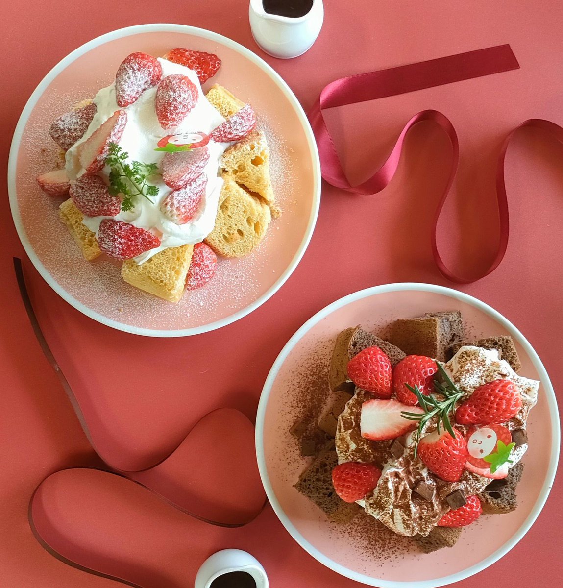 sukusukugaoka's tweet photo. オーダースイーツ本日から変更です！
🍓×🍫=🤤♡ https://t.co/cfOQf7E1S4