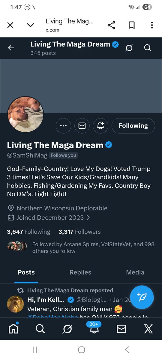 Are we able to find this patriot some more connections 
<a href="/SamShiMag/">Living The Maga Dream</a> 
F&amp;R
💪🫶💯🇺🇸