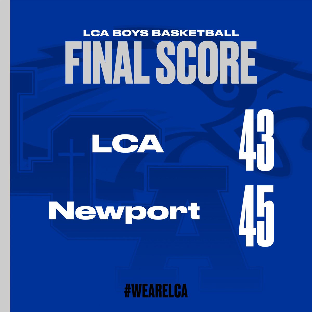 LCABball's tweet image. Eagles drop a heartbreaker on a buzzer beater.  Thanks to Coach Galloway @LCA_GirlsBBall and the students that came to support!   Appreciate it!