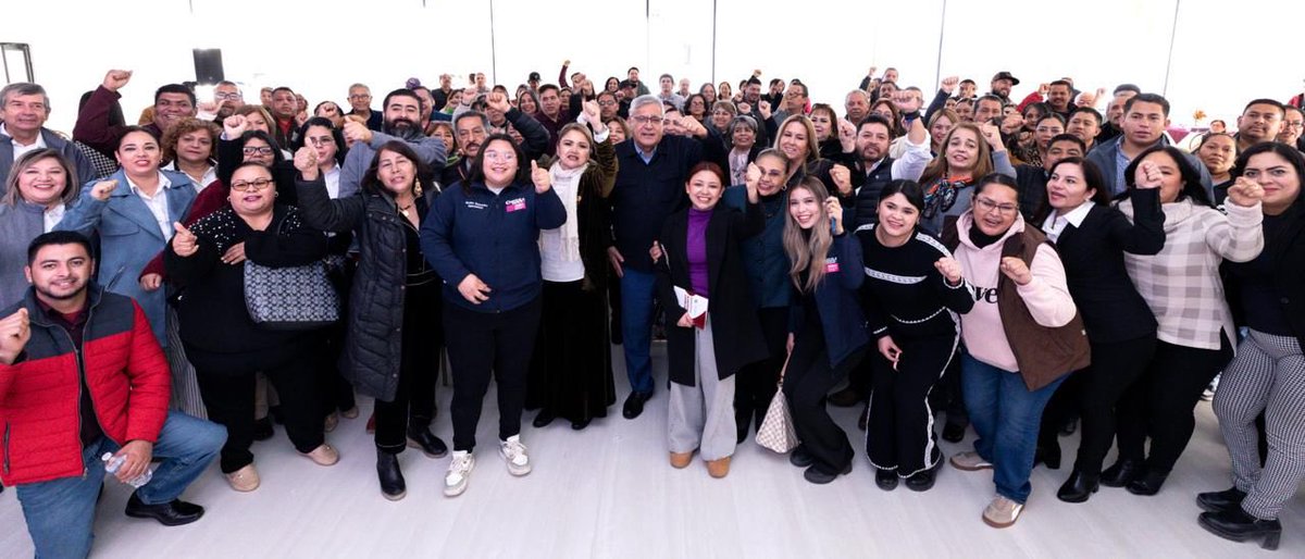 El Srio. Gral. del #SNTE, Mtro. Alfonso Cepeda Salas, continúa su gira de trabajo en #Coahuila.  En Ciudad Acuña encabezó, junto con la Profa. <a href="/iselaMat38/">isela Licerio</a>, el Encuentro de la Unidad de <a href="/snte_38/">Sección 38 SNTE COAHUILA</a>, y aseguró que 2026 será un gran año para los trabajadores de la educación 👩‍🏫 🧑‍🏫