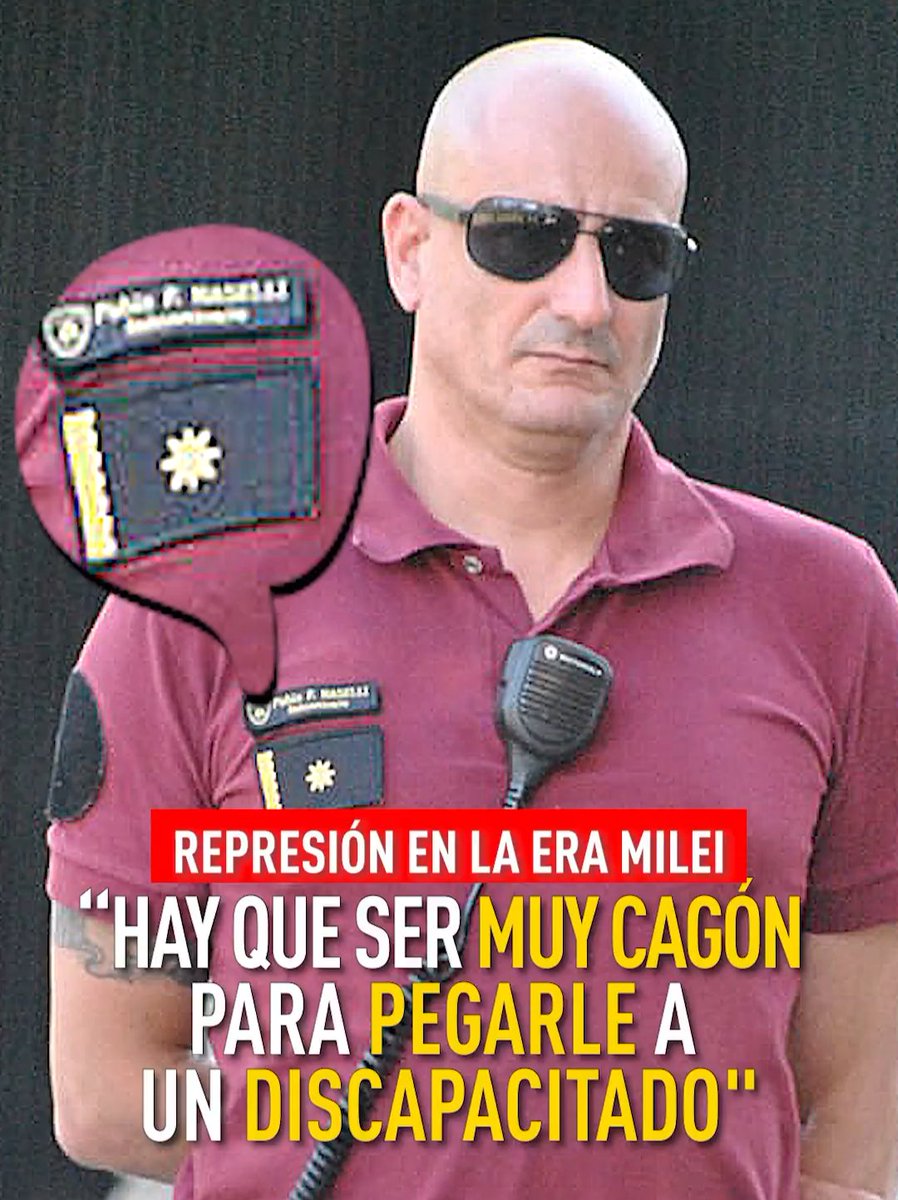 GimenezCarlosA's tweet image. Este es el cobarde q a una jubilada le pegó en la espalda, le rompió el codo y la tomó del cuello, para luego tirarla de espaldas a la vereda

También este hijo de puta lanzó a un discapacitado en muletas a la acera

Subcomisario de la Policía de la Ciudad Pablo Fernando Naselli