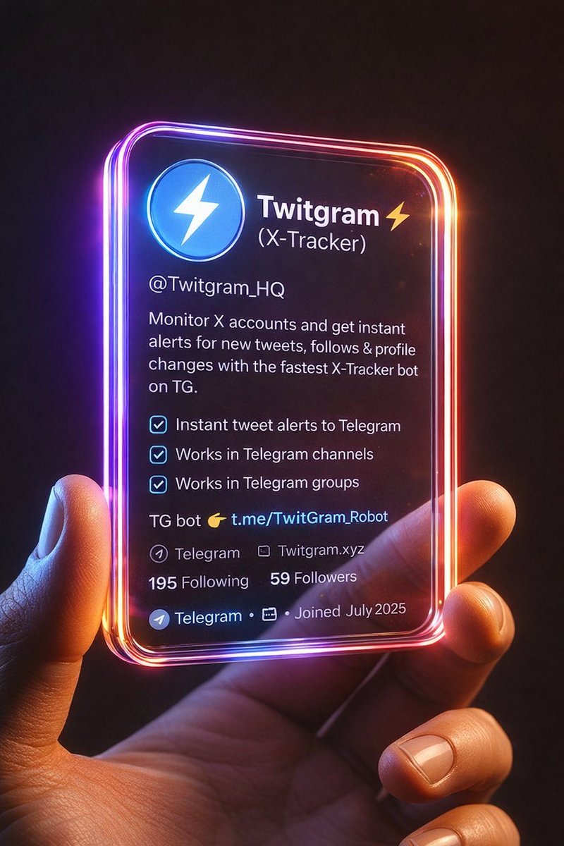 GM🌅 to the 1,000+ future millionaires using our Twitter Tracker to monitor X accounts in real time from the comfort of their Telegram.

We're simply the most comprehensive, lightning-fast X tracker bot around ⚡️

#xtracker #Twitgram