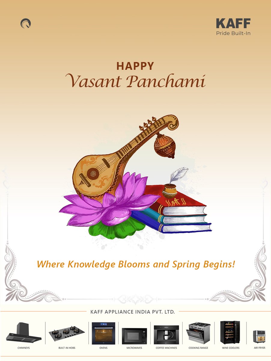 kaffindia's tweet photo. Welcoming the season of new beginnings.
May Vasant Panchami fill your life with wisdom, prosperity, and fresh inspiration.
Wishing you harmony, happiness, and success this festive season.

#VasantPanchami #SaraswatiPuja #FestivalOfWisdom #SpringFestivities #KAFFIndia https://t.co/GngalLX5Xo