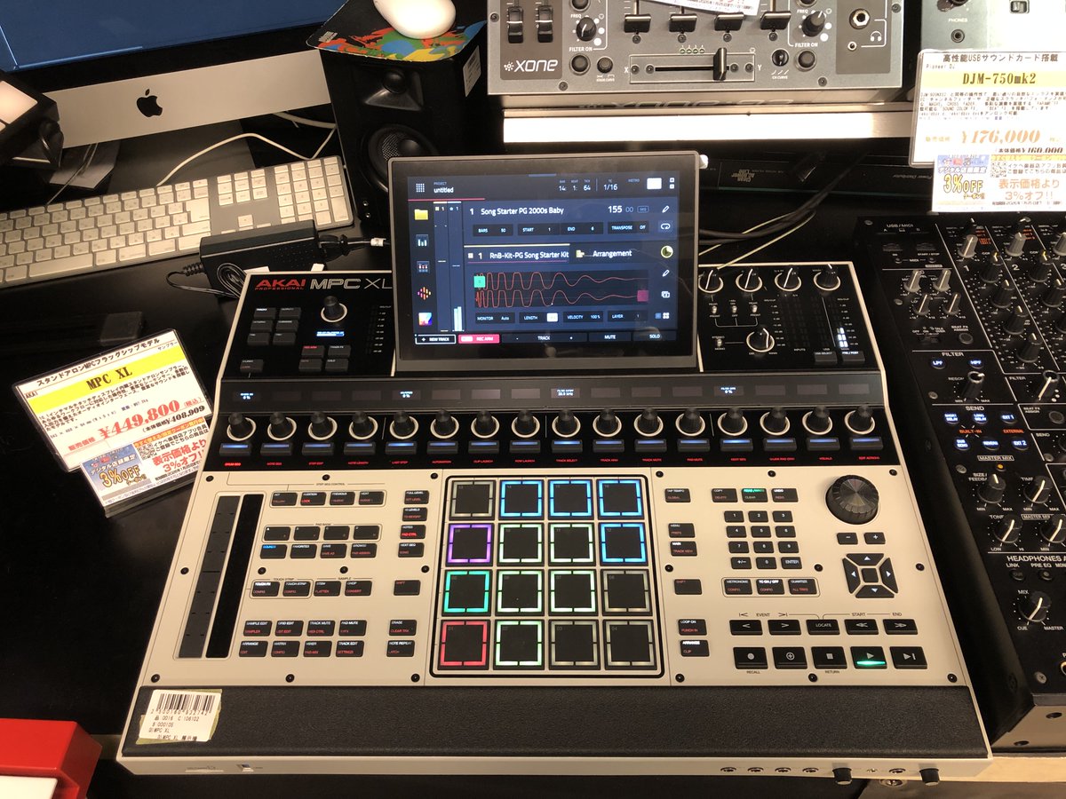 MPC XL展示開始しました！！
お試ししたい方は是非店頭までお越しください！
＃MPCXL ＃AKAI