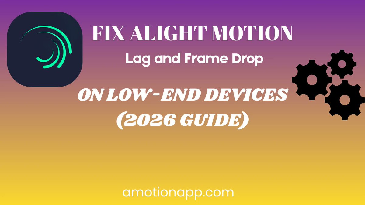 amotionapp's tweet photo. Fix frame drops &amp; slow previews on low-end devices in Alight Motion with these easy tips!
Read the full guide: https://t.co/cXQFfK7i09

#AlightMotion #videoEditing #MobileEditing https://t.co/Cm70M95HNX