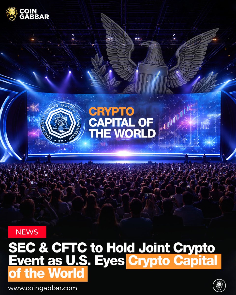 SEC & CFTC Plan Joint Crypto Event as U.S. Pushes for Global Leadership The  SEC and CFTC are set to host a joint crypto event, signaling stronger  coordination as America aims to