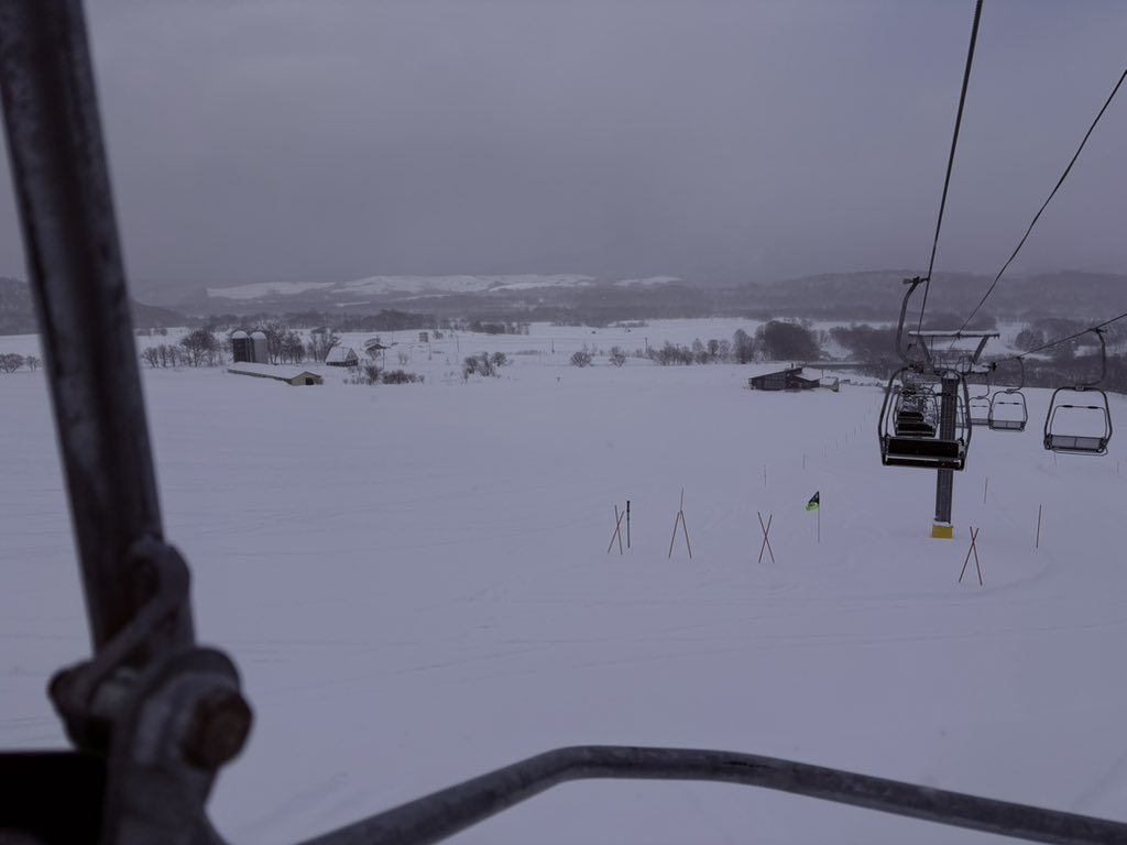 中頓別でスノボをするなど