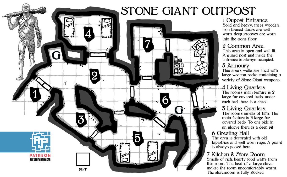 Stone Giants are a little more organised than their Hill Giant cousins.