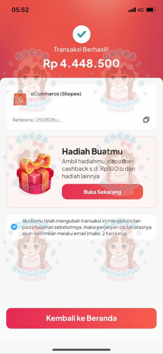 kedaicacaa's tweet image. ꒰  ₊  👒  ᮫ 𓏳݂ ݊  testimoni gestun 💰✅

╭── ⊹ ꒰ yup paylater — 4.4 JUTA
╭── ⊹ ꒰ gopaylater — 4.1 JUTA
╭── ⊹ ꒰ blibli paylater — 1.7 JUTA
╭── ⊹ ꒰ spaylater — 495 RIBU

𓏲 ࣪˖ 💌 ˖ WA : bit.ly/chatpwtty
𓏲 ࣪˖ 💌 ˖ TESTI : bit.ly/testibycaa