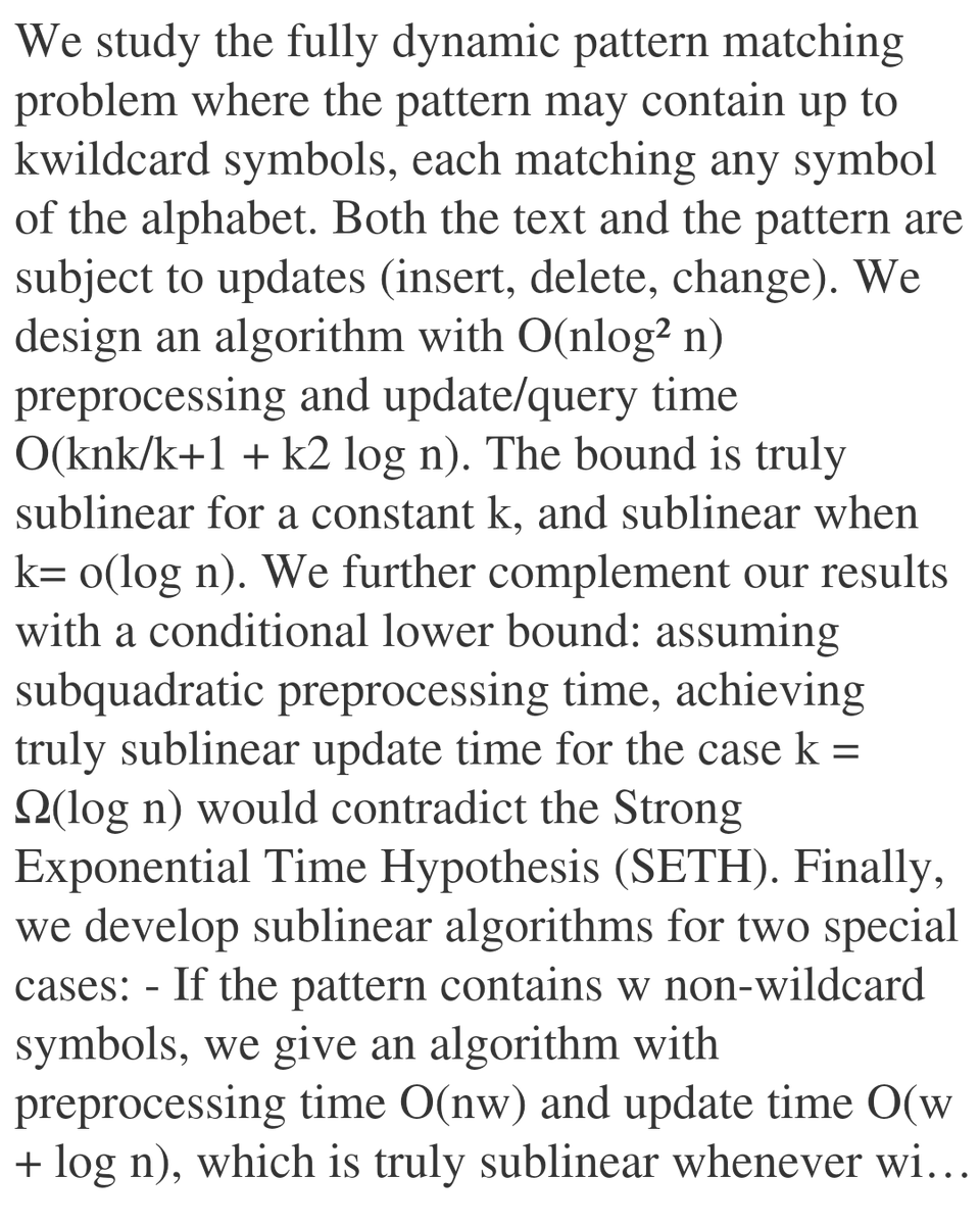 Dynamic Pattern Matching with Wildcards

Arshia Ataee Naeini, Amir-Parsa Mobed, Masoud Seddighin, Saeed Seddighin
arxiv.org/abs/2601.16182 [𝚌𝚜.𝙳𝚂]