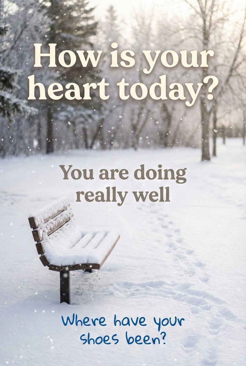 iamabiadeyemi's tweet image. Hey just checking in  
How is your heart doing today  

If no one has said it yet  
You are doing really well  

One small question  
Where would your shoes take you next ?

#JustCheckingIn #GentleMoments #PauseWithMe