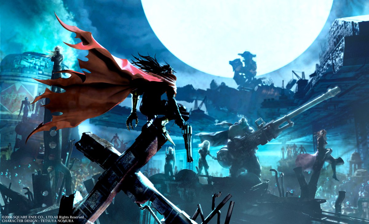 FFVIIR_CLOUD's tweet image. FINAL FANTASY VIIから3年後――
閉じ込めた過去が終焉への未来を醒ます。

『ダージュ オブ ケルベロス ファイナルファンタジーVII』20周年！🎉🎊⚰️🔫
#FF7