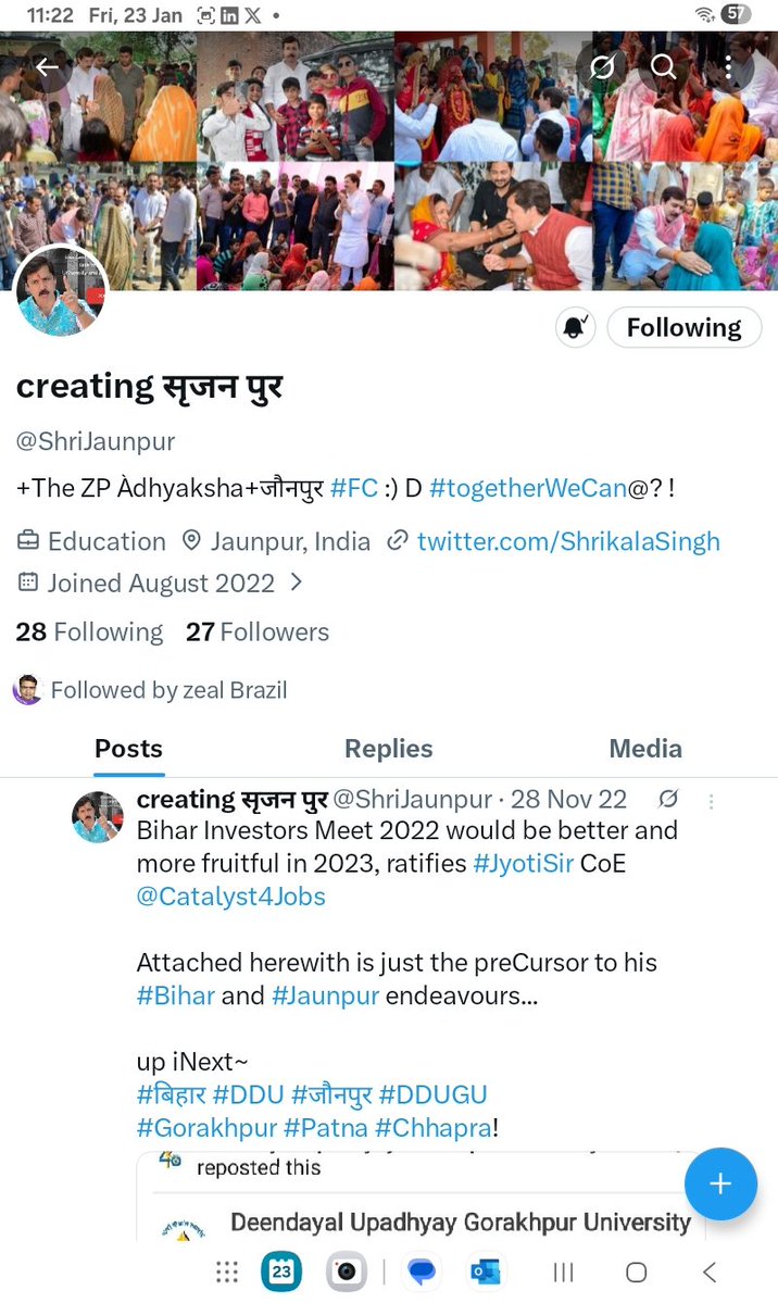 13point6's tweet image. Bhaiya ji, 🙏
Good to hear this and mor

May you plz remind RNS for Mehu's aka Vanshita's BalVirta Puraskar on this 26Jan itself by the Hon'ble Smt. DROUPADI MURMU JI @rashtrapatibhvn kindly

Ref
@KrishnChrist aka
@mehusays aka
@GiversPotli aka
@vitaAnsh 
Daughter
#jyotiSir et al