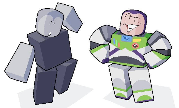 NotVeryFunGuy's tweet image. Those Roblox "facial crest" things ...they are just one line away from having a tan like Buzz Lightyear's hood.

just a thought before i close off for tonight.