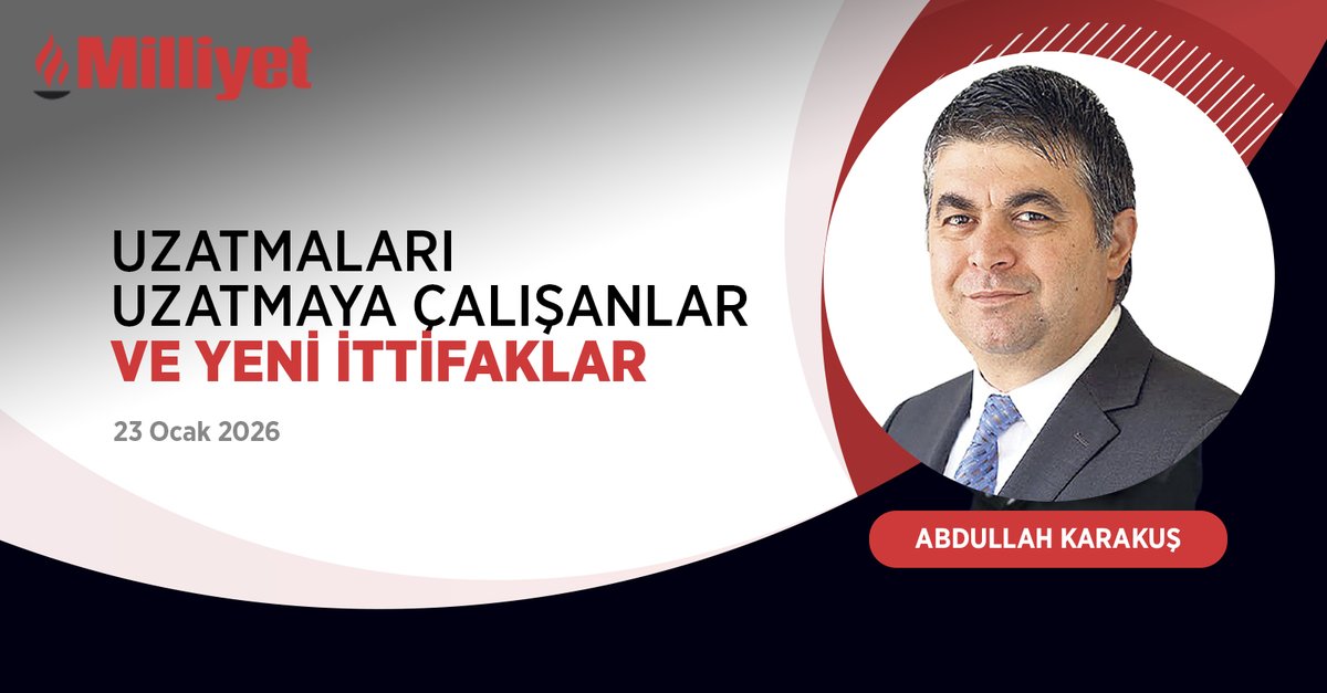 Uzatmaları uzatmaya çalışanlar ve yeni ittifaklar | ✍️ <a href="/abdullahkarakus/">Abdullah Karakus</a> yazdı...

milliyet.com.tr/yazarlar/abdul…
