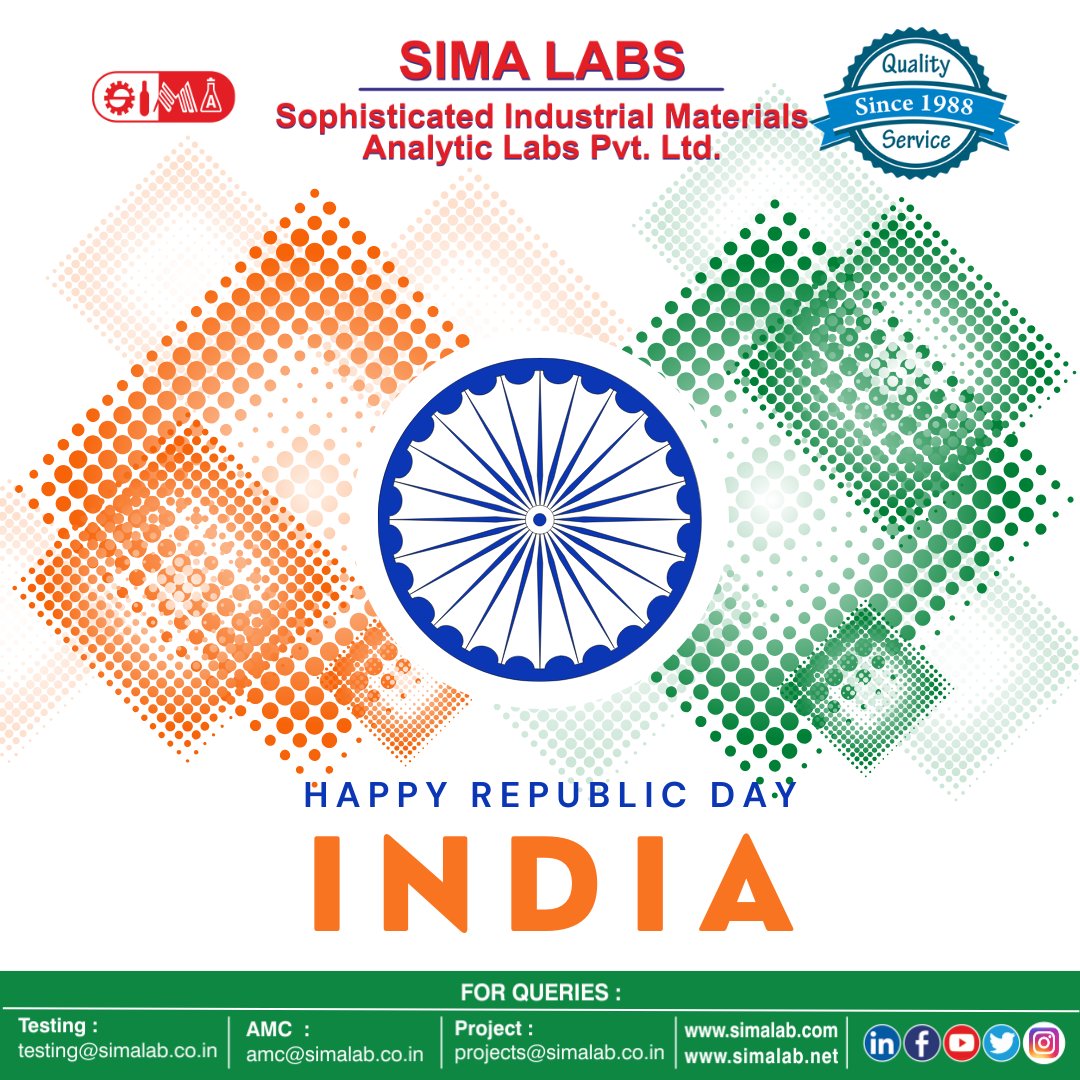 simalabs's tweet photo. Wishing you a Republic Day filled with pride and inspiration to achieve greatness in all your endeavors.  Happy Republic Day.
https://t.co/rUABFpw9WW || https://t.co/sTFJeSp4wQ https://t.co/NpSntHcUTj