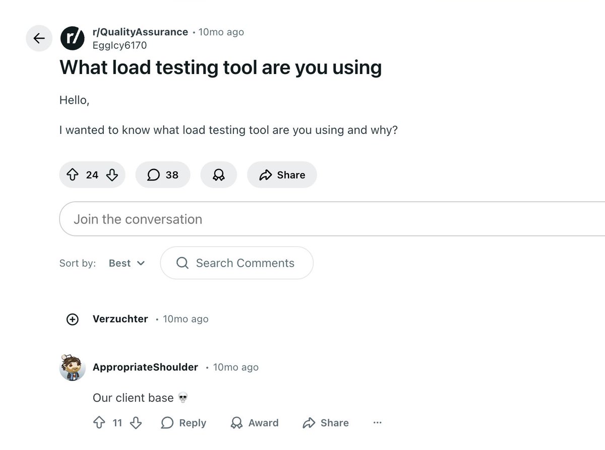 Is this what shipping fast looks like or is it just dumb?

- please I'm about to setup k6 and genuinely would love advice (or convince me to use locust)