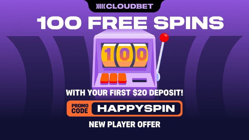 PuffyCaramely's tweet photo. Sign up on Cloudbet now, use the promo code HAPPYSPIN before it ends, cash in 20 dollars, and score your 100 free spins instantly.

https://t.co/XNC0ytxKDe

#Cloudbet #HAPPYSPIN #FreeSpins #CasinoFun #DailyCashDrops #SlotWins #EasyPlay #SignUpBonus #GamingRewards #QuickWins https://t.co/pEHhdNfTG0