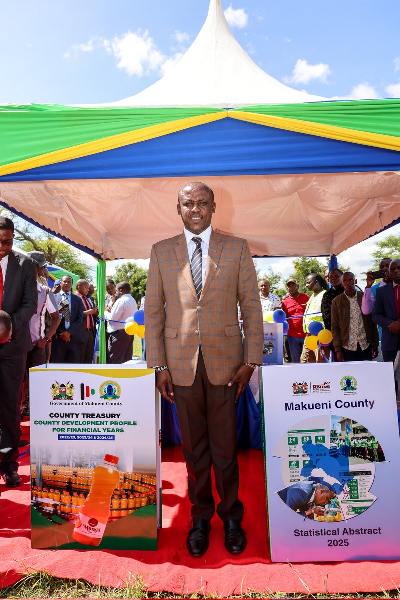 county017's tweet photo. Makueni is rising! 📈 @GvnMutula has launched the County Statistical Abstract 2025. Key takeaway: Own-source revenue has grown by a massive 45% (Sh1.29B), driven by tech efficiency and public trust. #MakueniDevelopment #DataDriven @KNBStats https://t.co/UC8CESsHEE