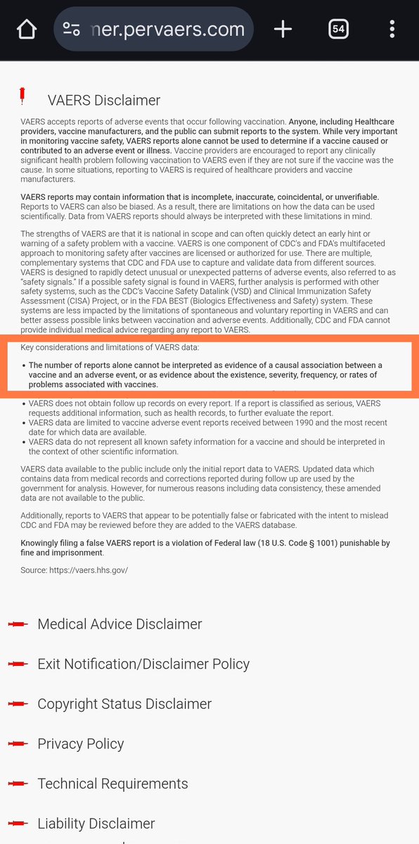 ToKnowOrNot's tweet image. The story of Hulscher is based on the number of deaths after vaccination reported in Vaers. However, this doesn't prove that vaccination is the cause of death; see Vaers' disclaimer. 👇
Hulscher doesn't have that proof. He's an anti-vaxxer who misleads.
disclaimer.pervaers.com