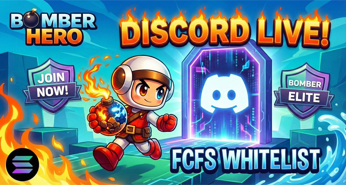 bomberheroes's tweet image. 🚨 DISCORD SERVER IS OFFICIALLY LIVE! 🚨

The shelter is open. We are looking for the first 100 Commanders to lead the resistance.

⚡ FCFS EVENT (First Come, First Served):The first 100 Members to breach the server &amp;amp; complete the mission get a GUARANTEED WHITELIST (WL) spot.

👇…