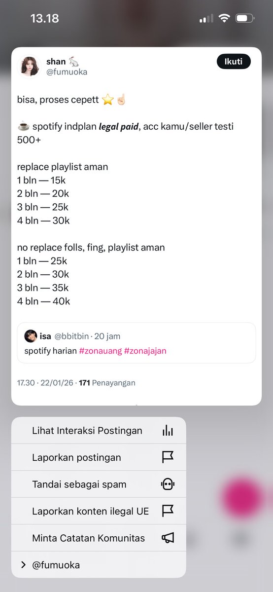 orang2 kayak <a href="/mauvcito/">𝑠𝑎𝑙. ♥︎</a> ini hrs dibrantas lho, soalnya apa ? kebukti dia nipu say, mau sampai kapan gada yg berani speak up ? siklusnya <a href="/mauvcito/">𝑠𝑎𝑙. ♥︎</a> kabur, muncul <a href="/fumuoka/">shan 🐇</a> yg juwallannya 11 / 12 kayak <a href="/mauvcito/">𝑠𝑎𝑙. ♥︎</a>, rata2 kan emg gini, kabur - rebranding - juwalan lg, DEJAVU GK ??