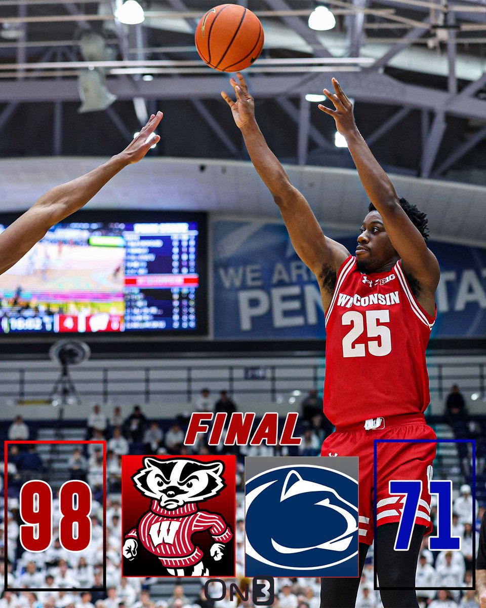 Evan_Flood's tweet image. John Blackwell: 17 points, 5 assists, 3 rebounds

Braeden Carrington: 17 points, 4 rebounds

Nolan Winter: 13 points, 10 rebounds, 3 assists

Nick Boyd: 11 points, 5 rebounds

Austin Rapp: 10 points, 4 assists, 3 rebounds

#Badgers have won five in a row.