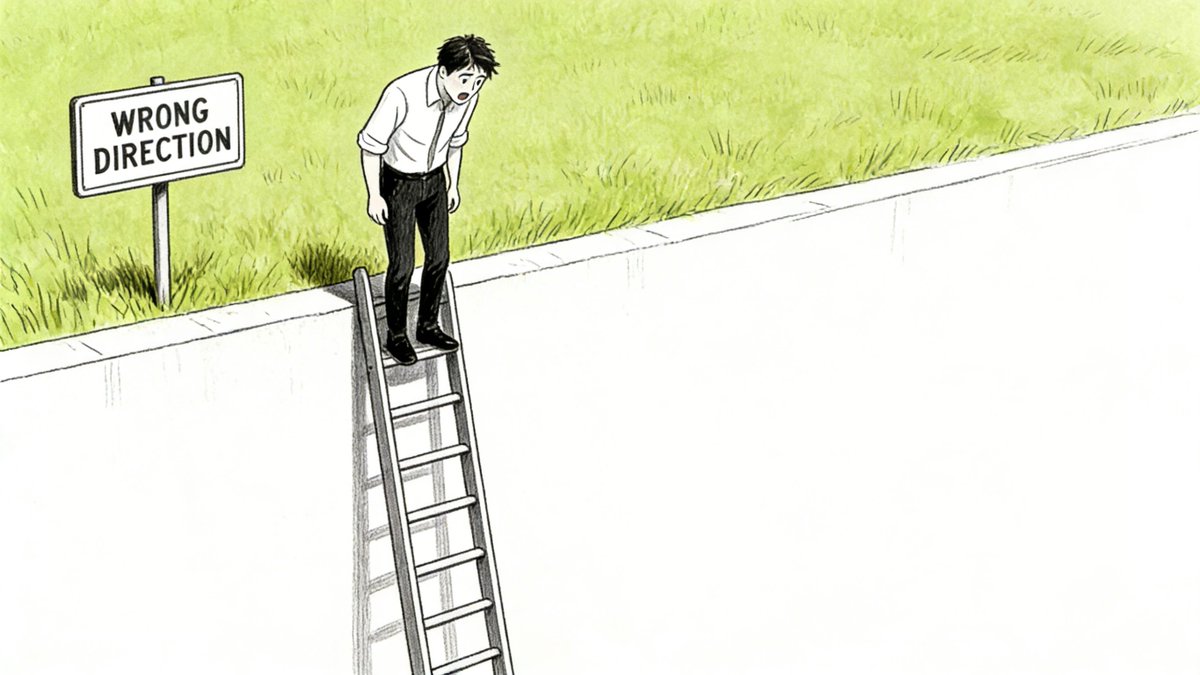 老实说，人生90% 的痛苦，都来自“错位”。 什么意思？ 就是你明明是个生活型选手（老婆孩子热炕头），却被忽悠去卷赚钱型赛道，累得半死还觉得自己没出息。