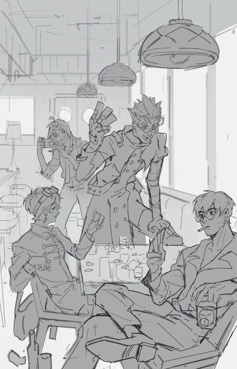 #WIP #trigun working on some sketch with <a href="/stardriftco/">stardrift</a>