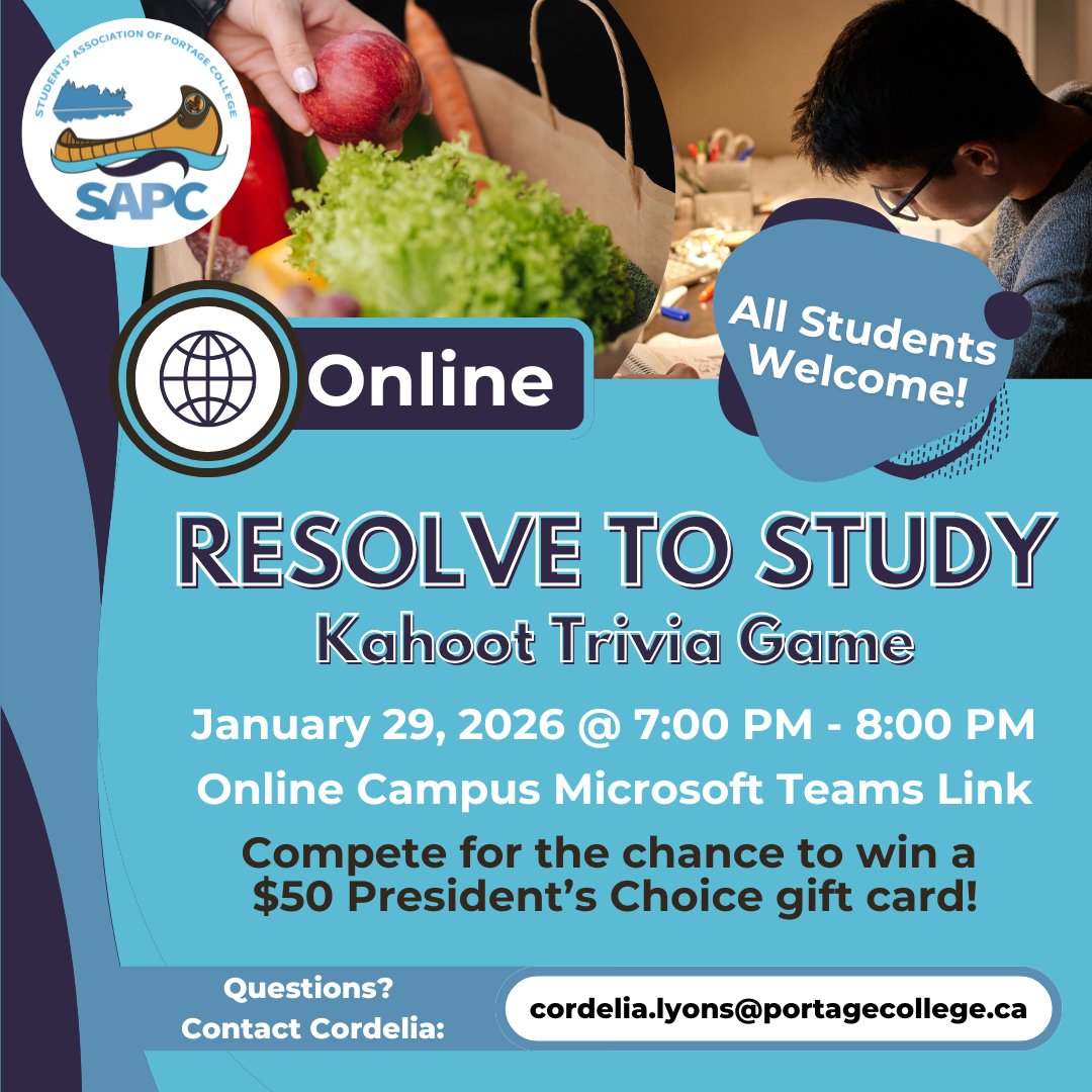 mySAPC's tweet photo. 🥊 Resolve to Study 📖

🌐 Join us online to learn how to make study resolutions that last! 📝 

🏅 Compete for the chance to win a $50 gift card! 💳

All students are welcome to attend! 

#resolvetostudy #triviagame #contest #giftcards #microsoftteams #online#sapc2026 https://t.co/mjdXUJnCd3