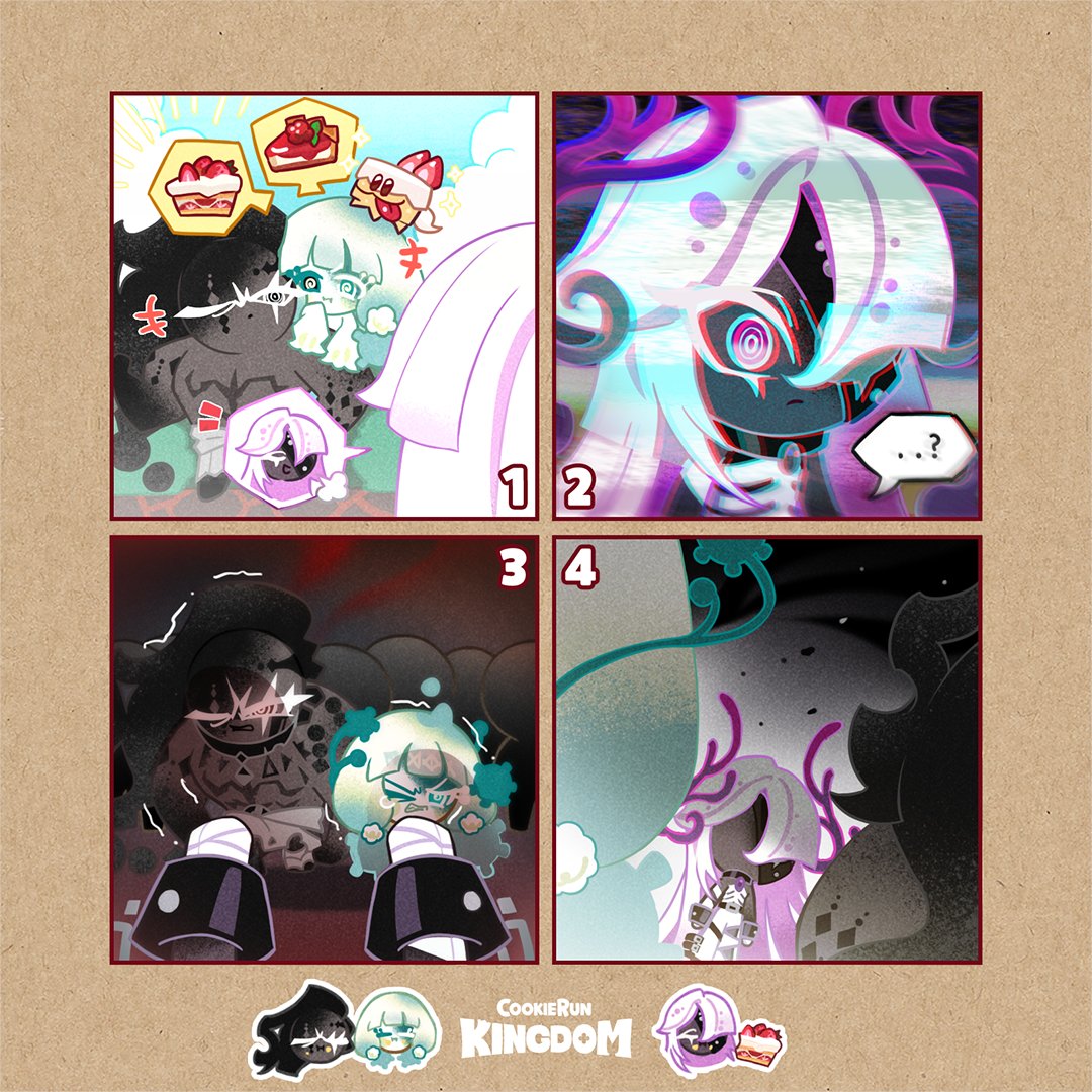 They might bicker, but the 🧪 #DoughTrio are the happiest when they're together!
Wouldn't it be nice if things stayed this simple?

#CookieRun #CookieRunKingdom #MoldDoughCookie #VenomDoughCookie #PomPomDoughCookie