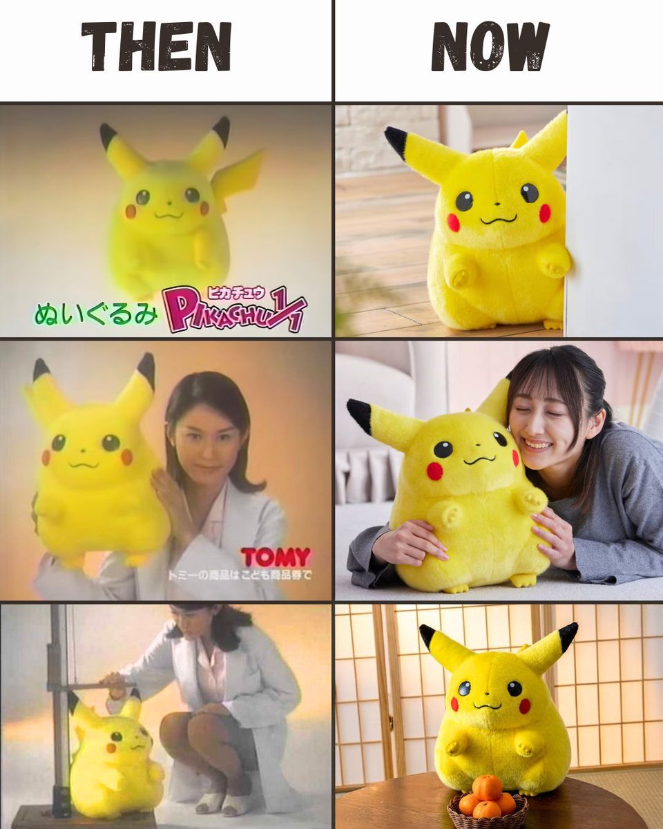 Pikachu: Then &amp; Now ⚡
From the chubby heart-stealer of 1997 → the iconic life-size Pikachu for Pokémon’s 30th Anniversary 🎉
Which era is YOUR Pikachu? 💛 
#Pokemon #Pikachu #Pokemon30thanniversary #fatpikachu