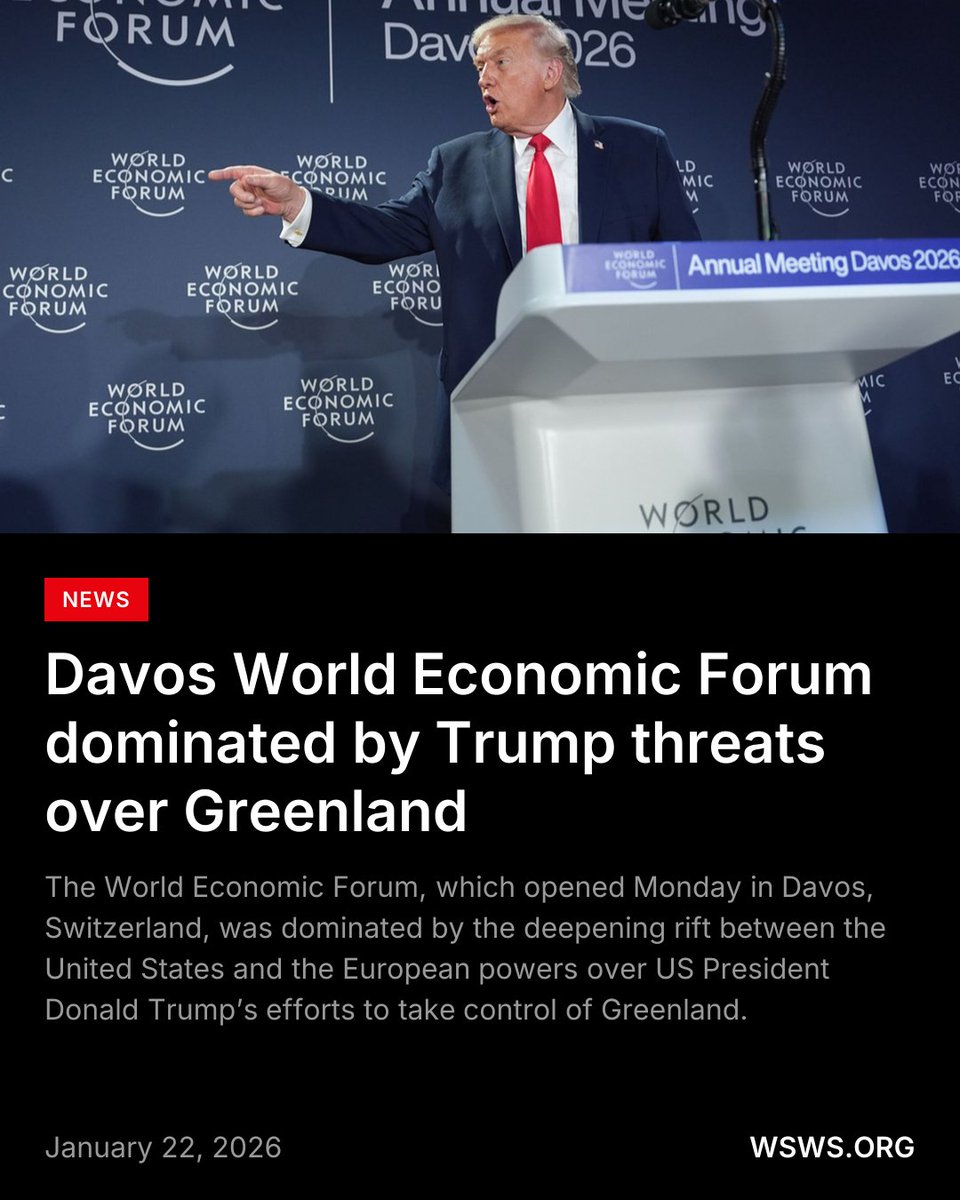 The World Economic Forum, which opened Monday in Davos, Switzerland, was dominated by the deepening rift between the United States and the European powers over US President Donald Trump’s efforts to take control of Greenland.