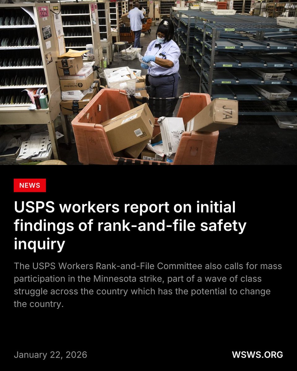 The following statement is from the Postal Workers Rank-and-File Committee, which was founded in late 2023 to oppose attacks on the USPS workforce by management and their enablers in the union bureaucracy.