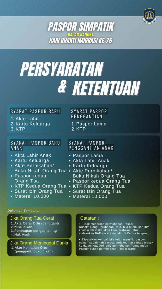 Kuota Layanan Paspor Simpatik Hari Sabtu 24 Januari 2026 Sudah Dibuka!