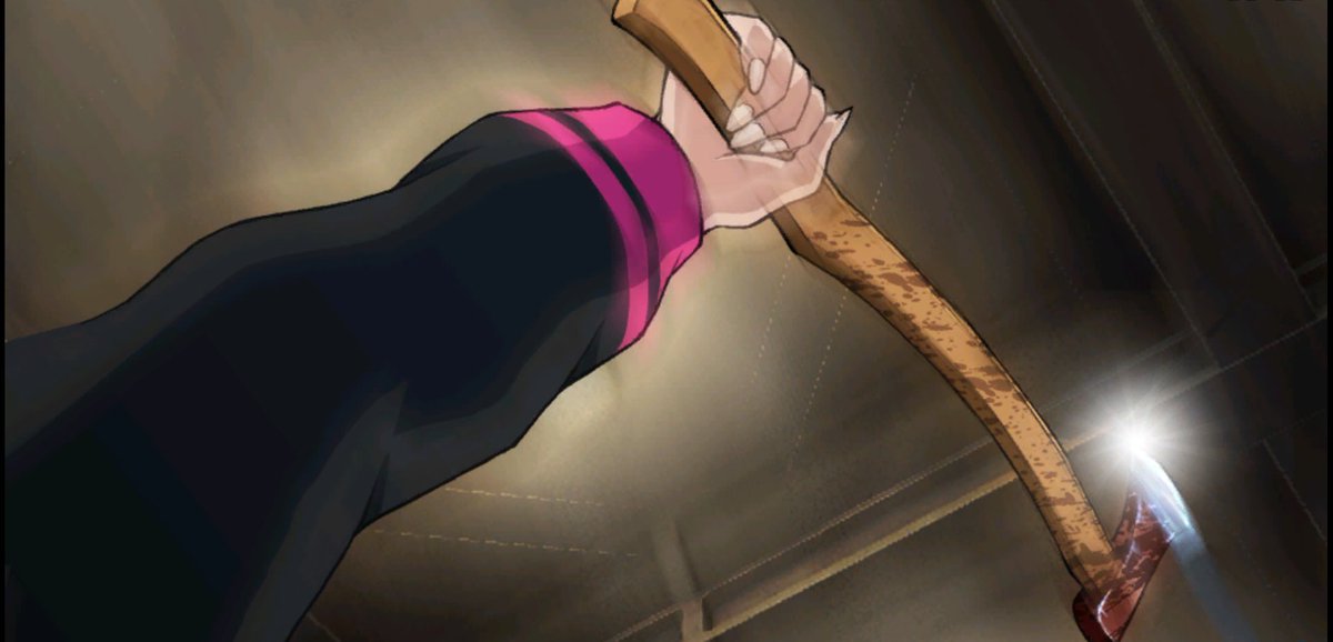 ZeroEscapeAny's tweet image. Eric just killed Akane with an ax. How could they?!