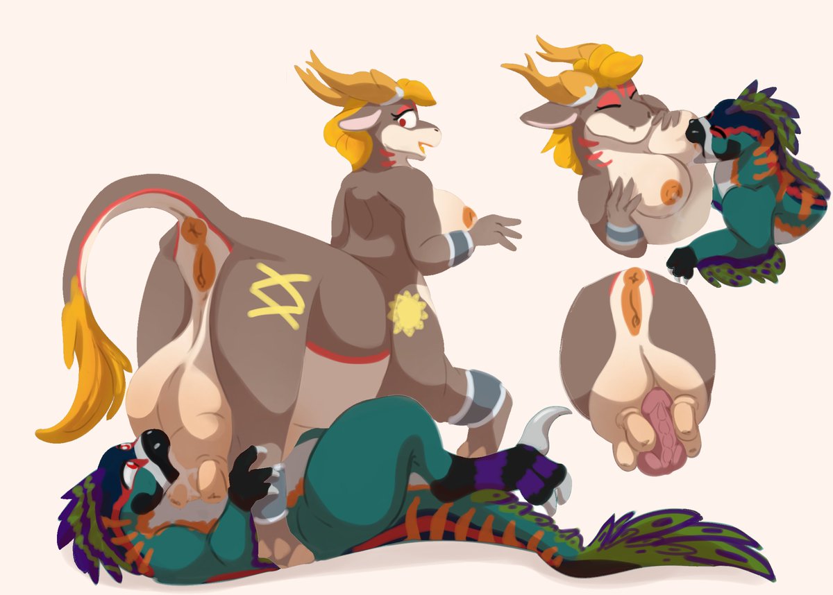 More cow-taur commissions!, now For <a href="/Twin_Thinkers/">𝓣𝔀𝓲𝓷 𝓣𝓱𝓲𝓷𝓴𝓮𝓻 ~</a>

#cowtaur #taur #furry