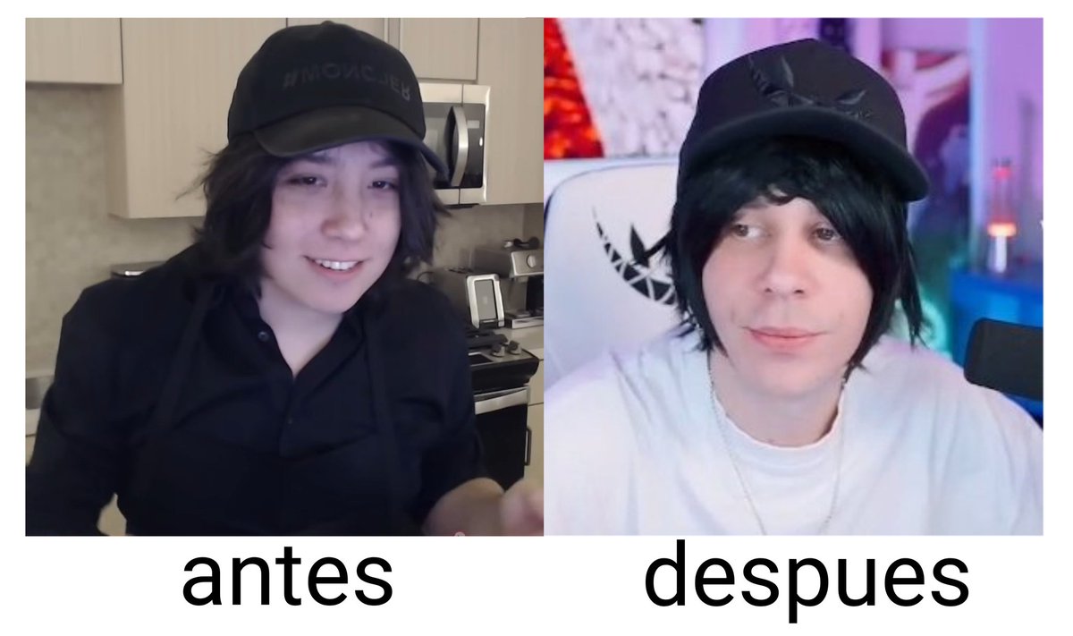 quackity antes y después de las drogas 😢😢