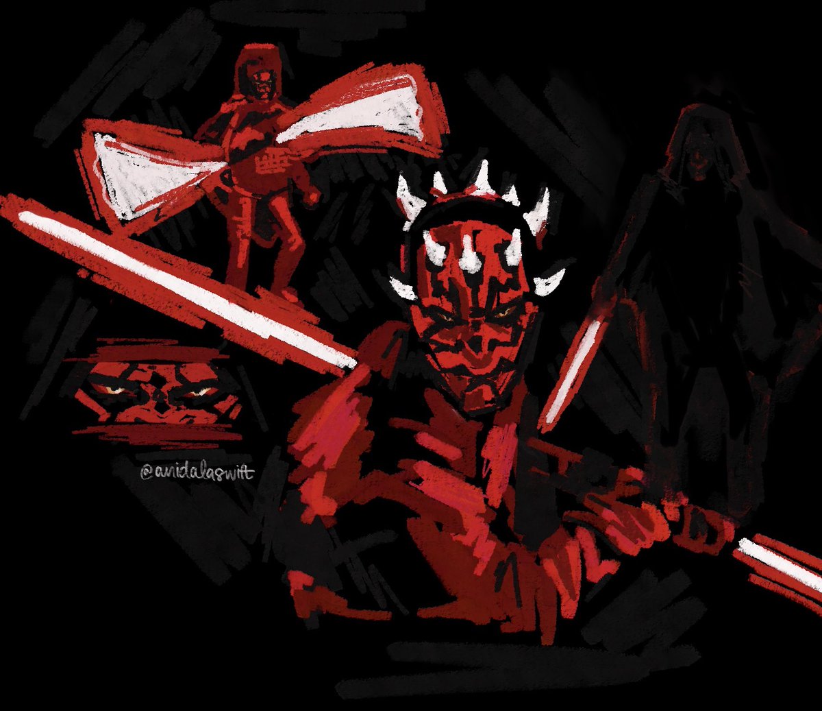 anidalaswift's tweet image. in honor of the new #MaulShadowLord trailer today &amp;gt;:)