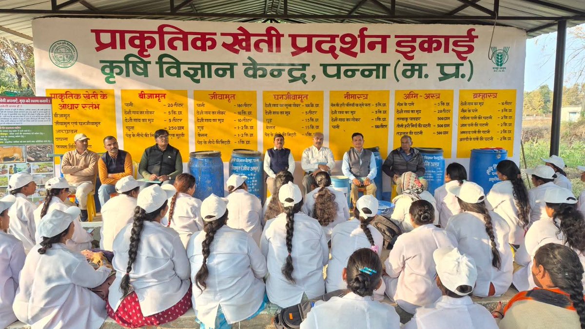 राष्ट्रीय प्राकृतिक खेती मिशन अंतर्गत कृषि विज्ञान केंद्र पन्ना में आयोजित कृषि सखियों के प्रशिक्षण में हमारी कम्पनी <a href="/aklfpcl/">Amrit Kaal Livestock Farmers Producer Company Ltd</a> के प्रबंध निदेशक आदरणीय श्री उपनीत राजोरिया ज़ी की उपस्थिति में प्राकृतिक खेती एवं हमारी कम्पनी के बारे में विस्तृत चर्चा करने का मुझे सवसर प्राप्त हुआ।