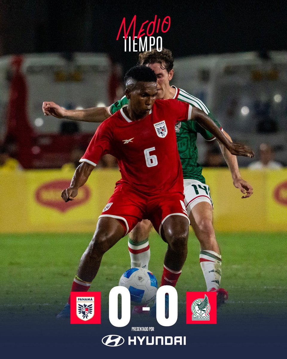 fepafut's tweet photo. ¡MEDIO TIEMPO 🗣️! 

Termina la primera parte del partido y  #PanamáMayor🇵🇦 se mantiene sólido ante una ofensiva selección de México 🇲🇽. 

🇵🇦0-0🇲🇽

🏟️ Rommel Fernández 
📺 @tvmaxdeportes y @deportes_rpc

#MásPanameñosQueNunca https://t.co/s86u1jiJ7j