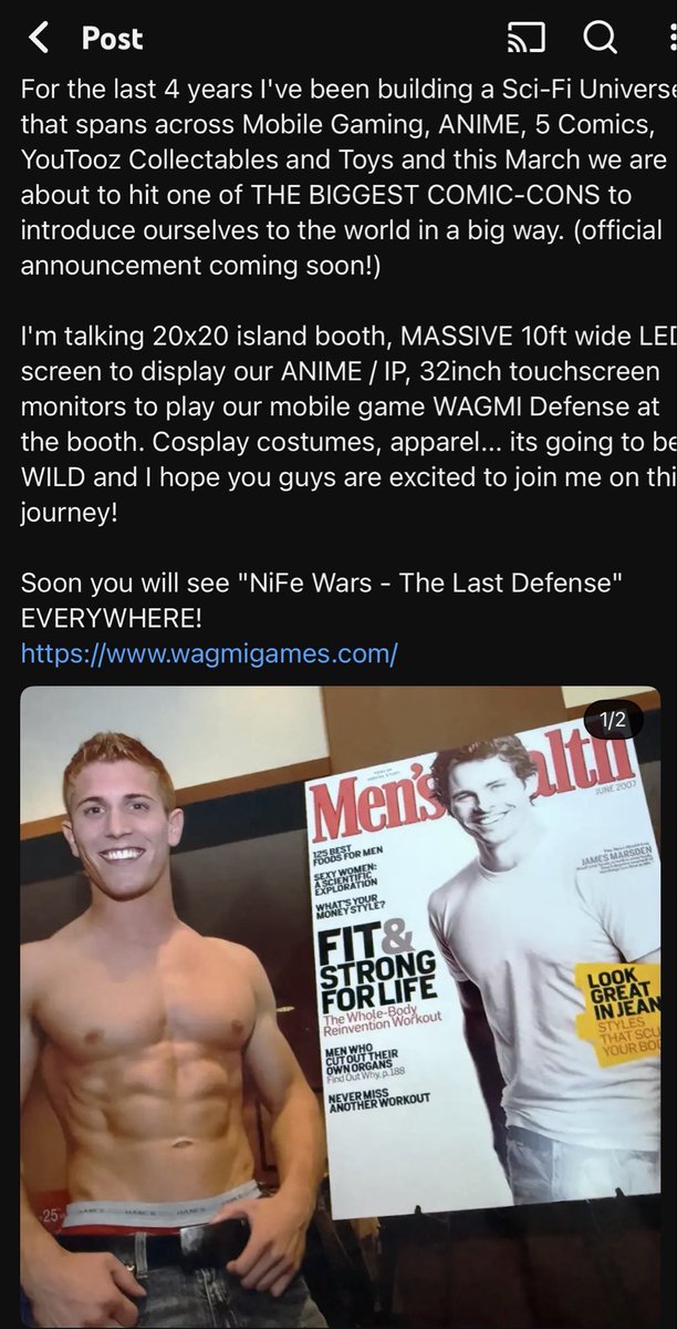 Hey <a href="/WagmiGameCo/">NiFe WARS | WAGMI Games</a>. Someone posted this on <a href="/Scott_Herman/">Scott Herman</a> fitness channel comments section. 

Fraken Legend and 110% true right?! 👏🏻👌🏻❤️