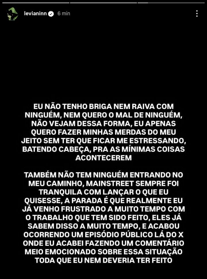 Leviano sobre a manstreet: