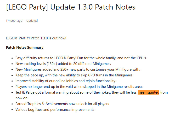 which cartoon critic infiltrated lego party