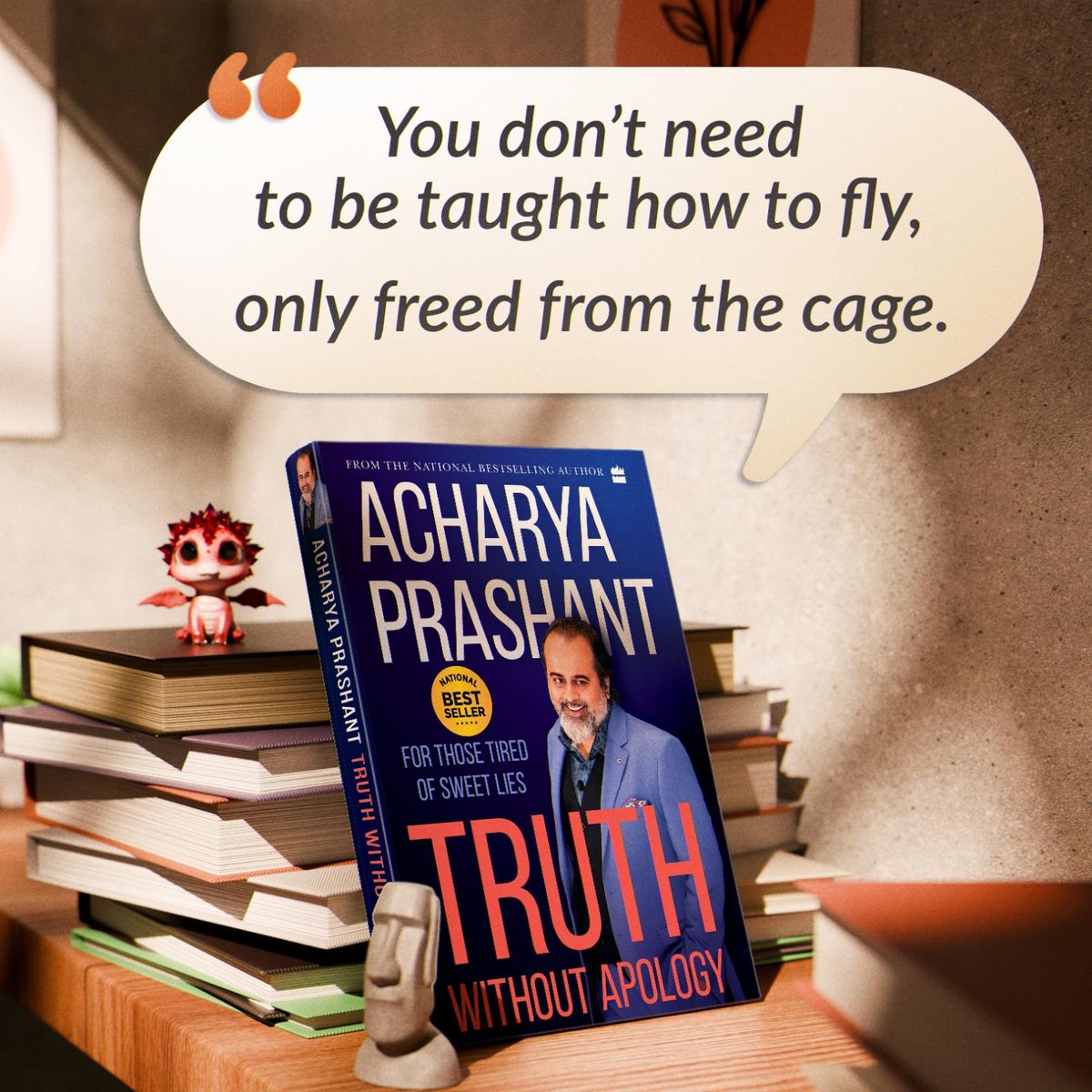The Cage was Never Outside. 

Truth Without Apology: amzn.in/d/61CYEr4

#AcharyaPrashant

~ Acharya Prashant's Gita Mission App.

Download Now -

app.acharyaprashant.org/?id=8-d740bf30…