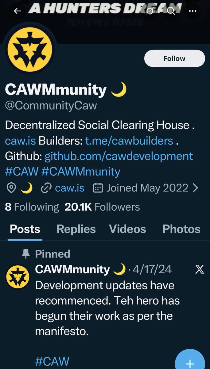 two and a half months of silence on X is a major red flag indicating that the project is likely abandoned…

sudden inactivity is almost
universally a sign of a scam

$CAW
<a href="/CommunityCaw/">CAWMmunity 🌙</a> 
<a href="/caw_dev/">Gilgamesh</a>
