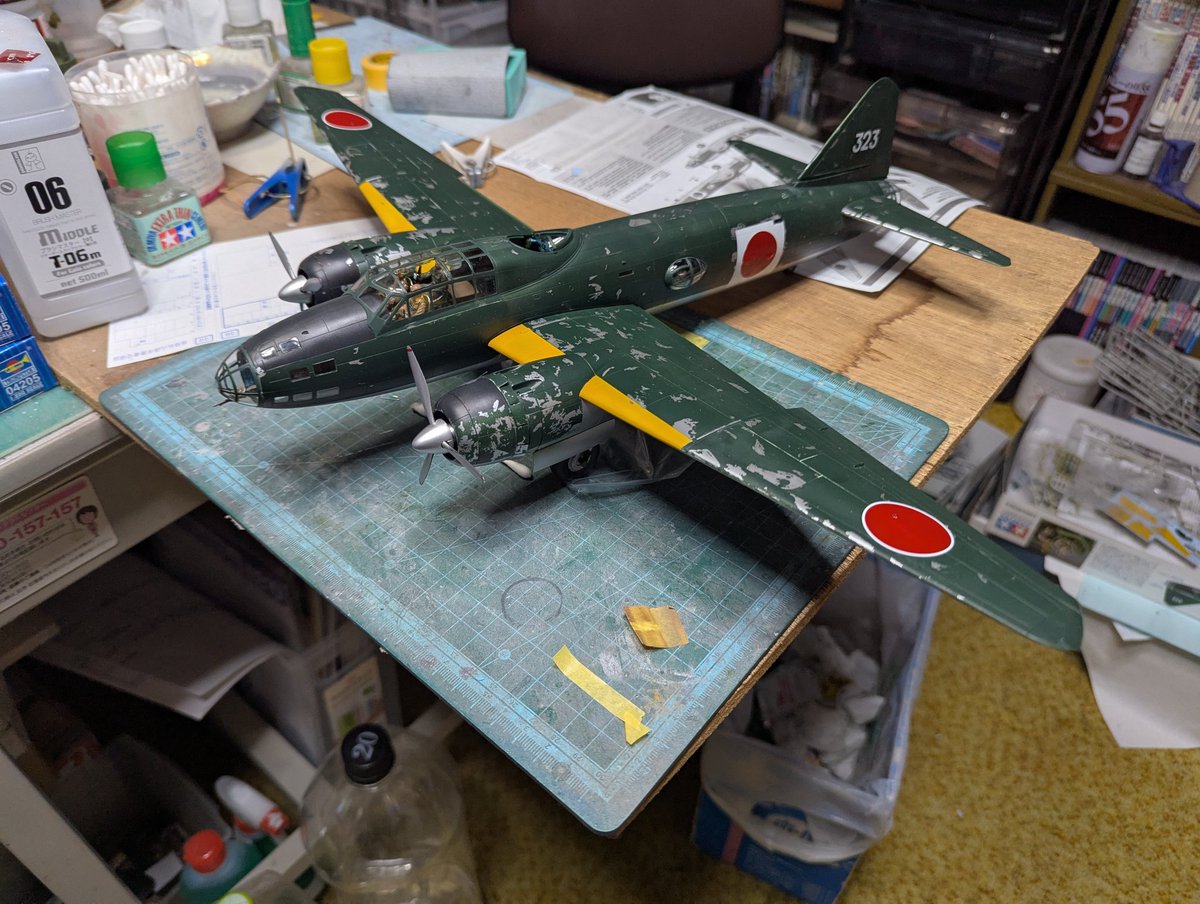 hit26's tweet image. 考えてみたらタミヤの飛行機模型って生まれて初めて組む事に気がついた。(戦車や船はある)
素組が楽しいというか余計な手を加えたく無くなるというか不思議な感覚になった。