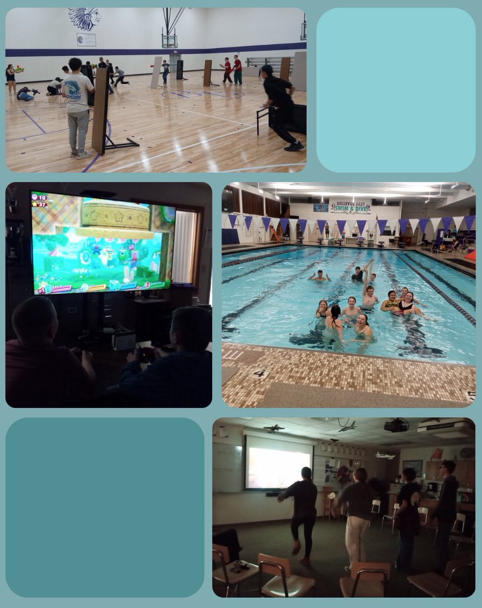 BEAFJROTC's tweet photo. Our annual SPA night, the 21 of November, went off a success, involving fun video games brought by their peers, swimming in our school’s pool, and a selection of board games. We invited 8 middle schoolers to attend, which cadets helped volunteer to lead and play games with them. https://t.co/6hLF6yqMly