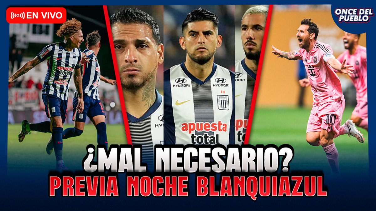🔴 ¡ONCE DEL PUEBLO EN VIVO! HOY 9:45 POR YOUTUBE

¿MAL NECESARIO? | ACTUALIDAD DE ALIANZA LIMA

Los esperamos 🔵⚪️

Link: youtube.com/watch?v=MCc3OC…

#AlianzaLima
#OnceDelPueblo